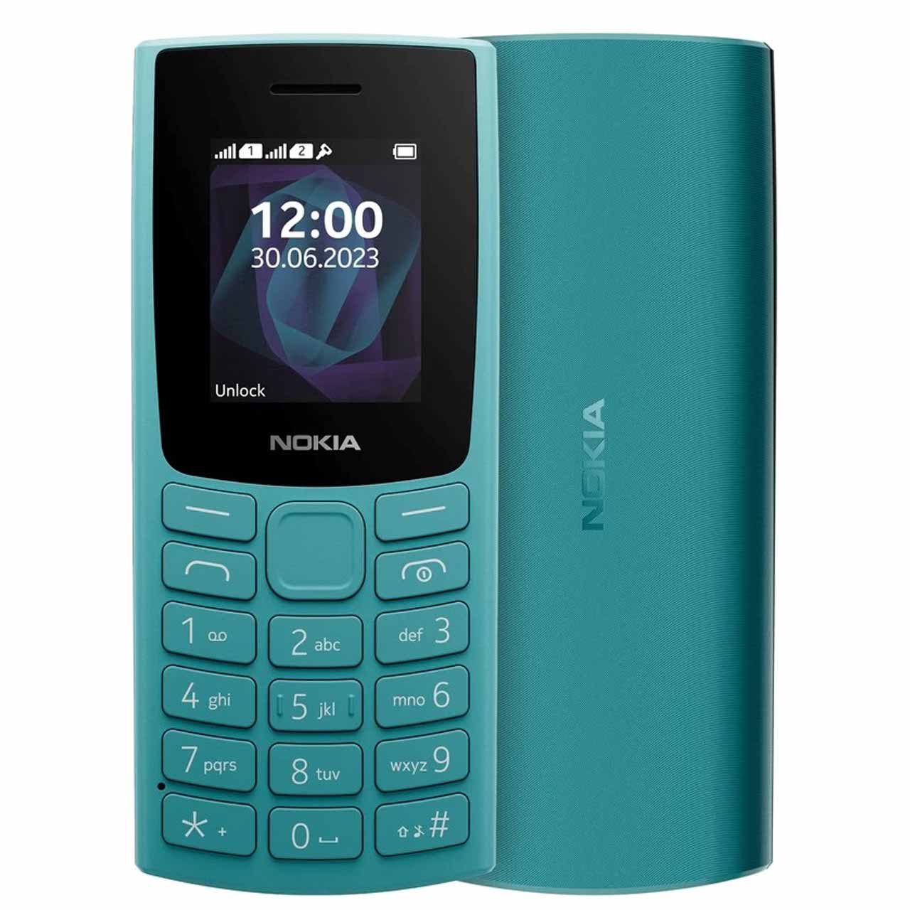 گوشی موبایل Nokia مدل 2023-105 دو سیم کارت - فیروزه ای - مونتاژ ایران تحت لیسانس نوکیا (گارانتی سامتل)