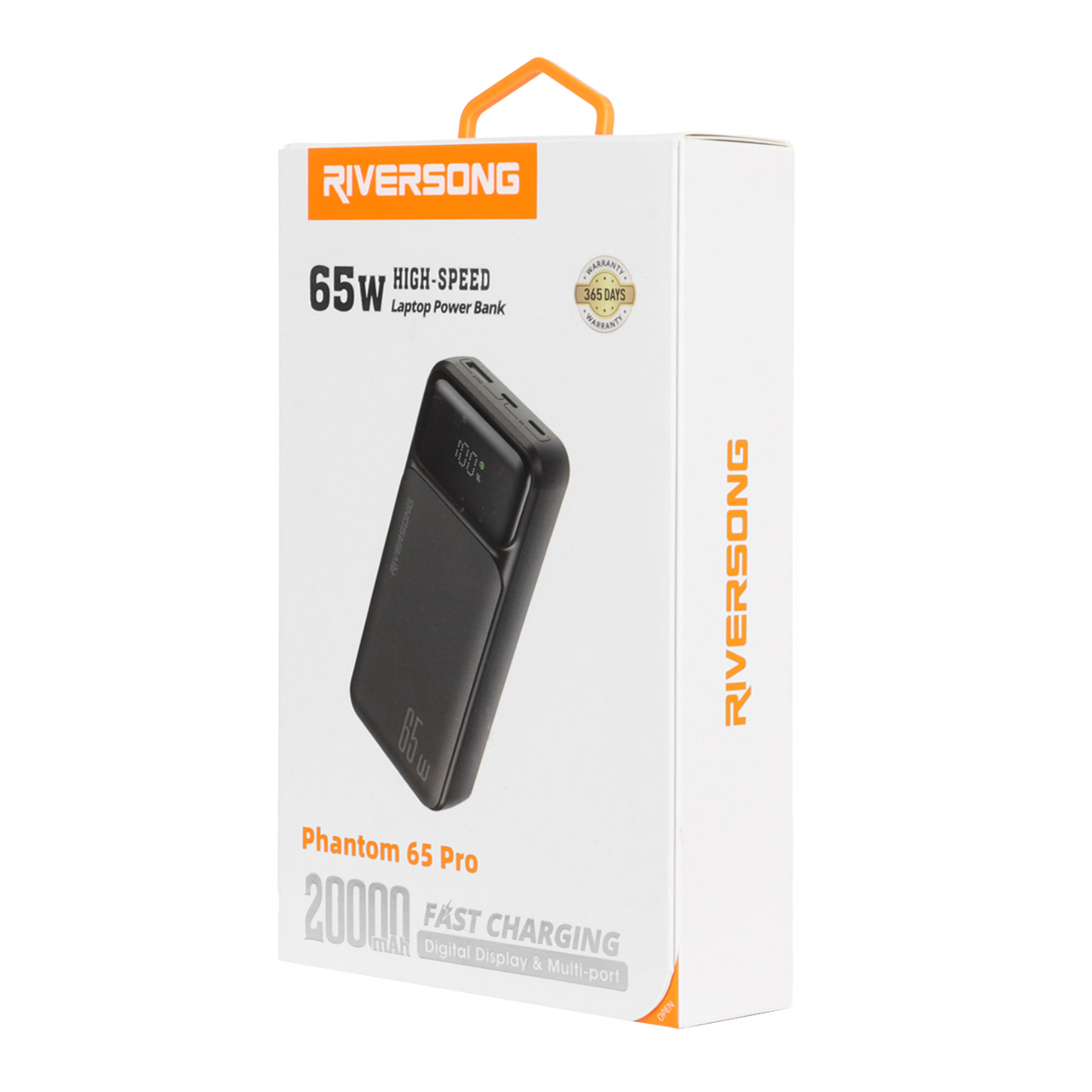 پاوربانک Riversong 65W 20000mAh مدل Phantom 65 Pro PB103 - مشکی