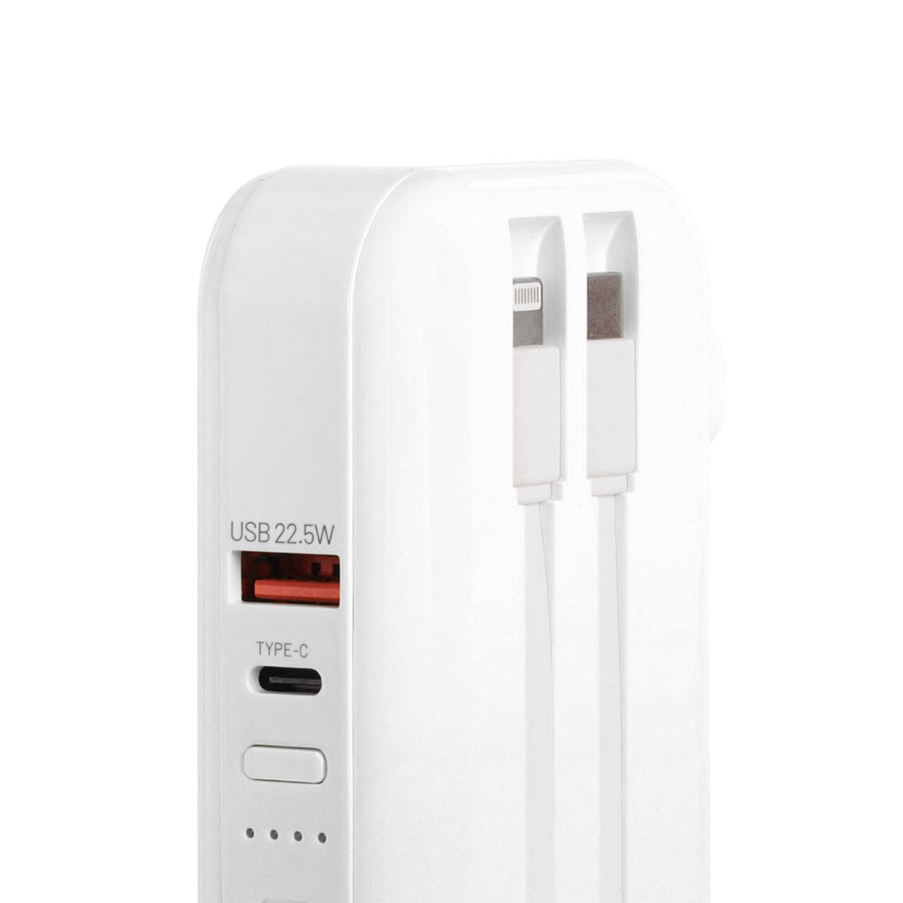 پاوربانک (PD و فست شارژ) Wiwu 22.5W 10000mAh مدل JC-23 - سفید